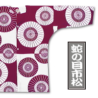 東京 江戸一の鯉口シャツ・ダボシャツ　蛇の目市松